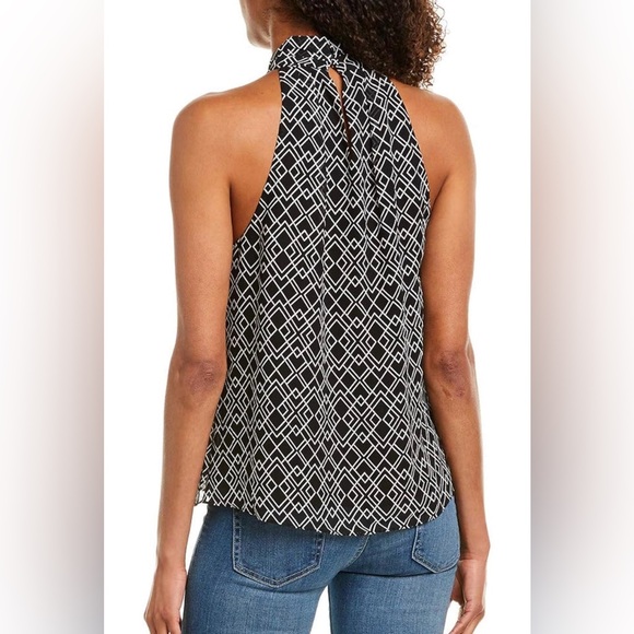 NWT JOIE
Leikyn B Black & White Ruffle Draped Silk Halter Top - Size Smallll - Picture 13 of 13